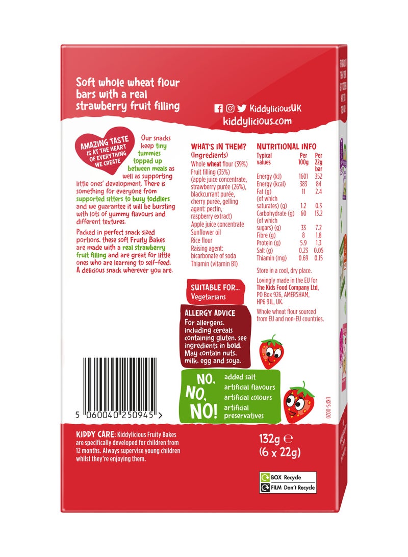 Kiddylicious Delicious Strawberry Fruity Baked Snack For Kids - Image 2