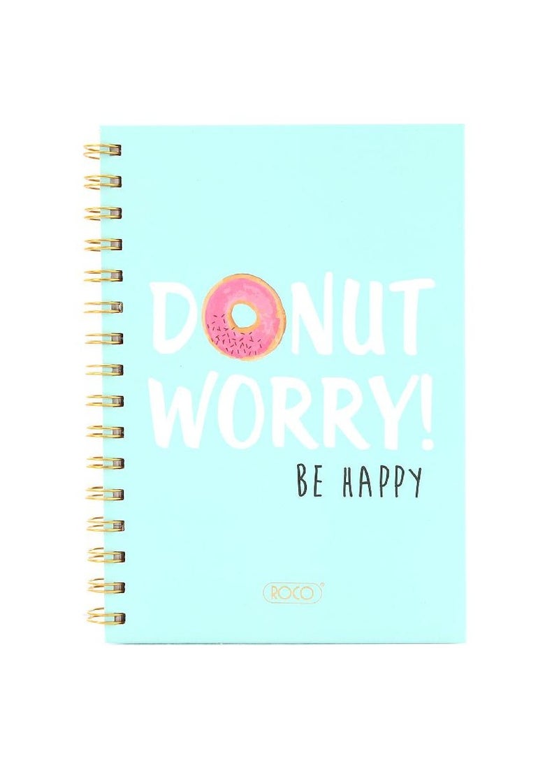 ROCO Notebook "DoNut Worry Be Happy"A580 Sheets - Image 1