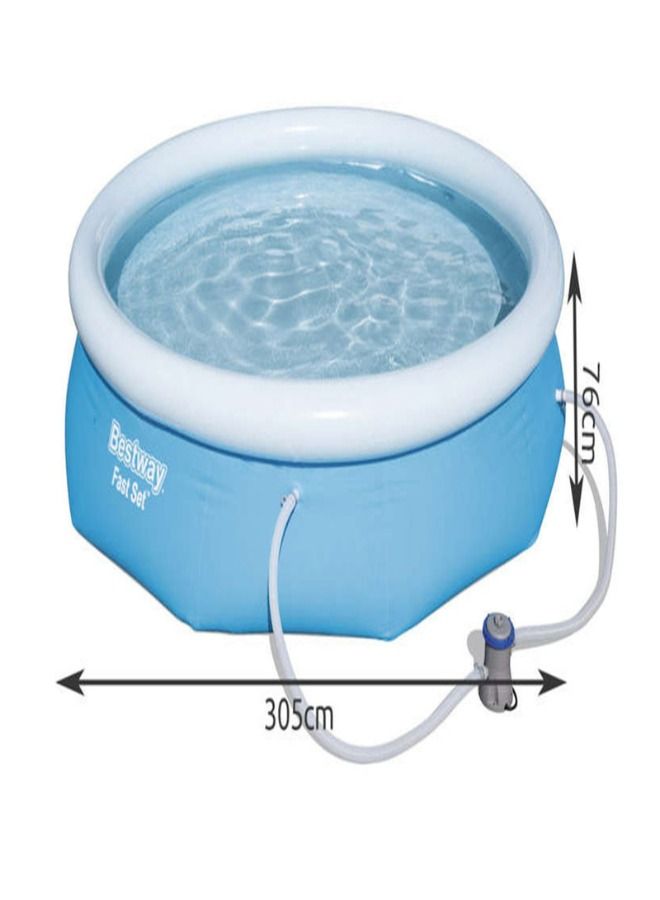 بست واي بيست واي طقم حمام سباحة سريع + مضخة فلتر 305 × 76 سم 26-57270 - Image 1
