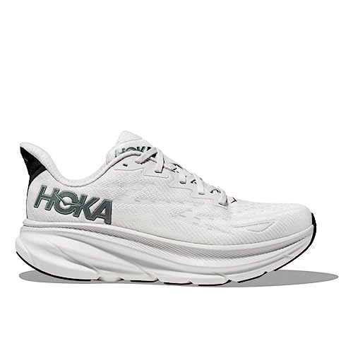 Hoka Men's Clifton 9 Sneaker, Nimbus Cloud/Steel Wool, 13 - Image 2