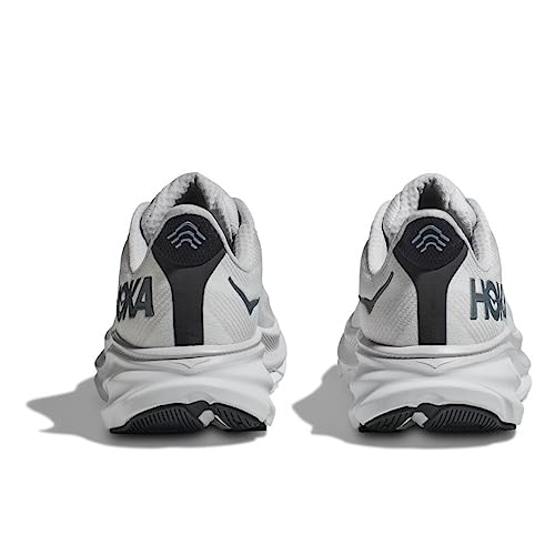 Hoka Men's Clifton 9 Sneaker, Nimbus Cloud/Steel Wool, 13 - Image 4