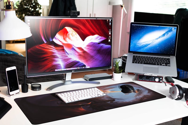 KOAIWPAE Extended Large Gaming Mouse Pad Cool Dragon Flame XXL Size Keyboard Mouse Mat Desk Pad with Non Slip Rubber Base Stitched Edges Office Decor for Women Girls Men,35.4 x 15.7inch - Image 5