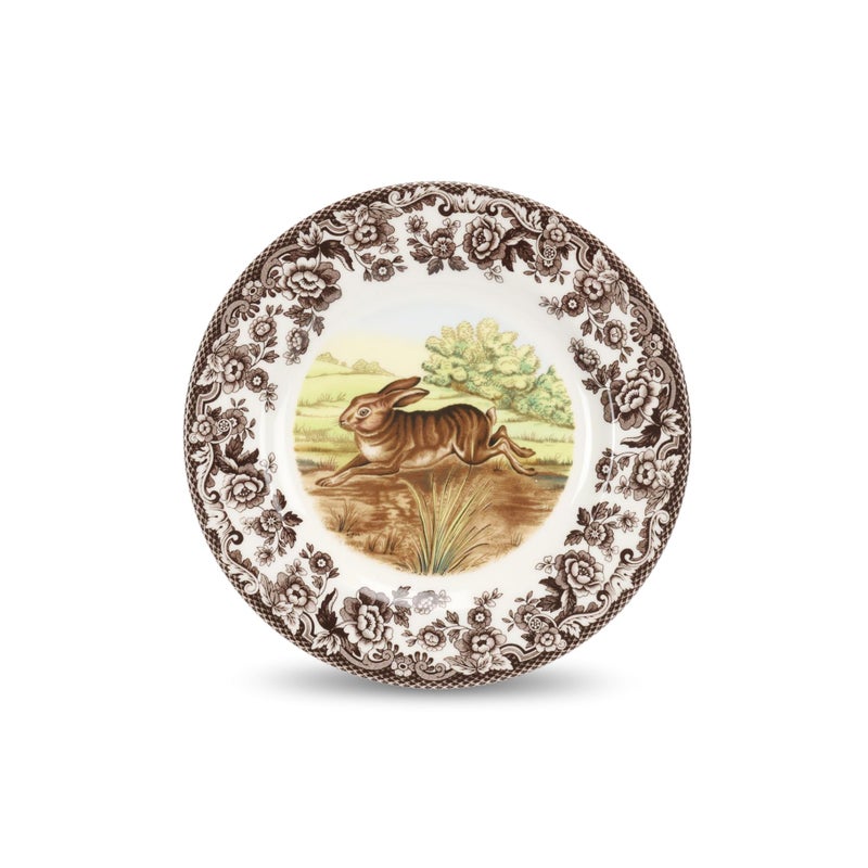 Spode Woodland 10.5" Dinner Plate, Rabbit - Fine Earthenware Made in England, Holiday Dinnerware for Christmas, Thanksgiving, Hanukkah, New Years & Kwanzaa - Microwave, Dishwasher & Warm Oven Safe - Image 1