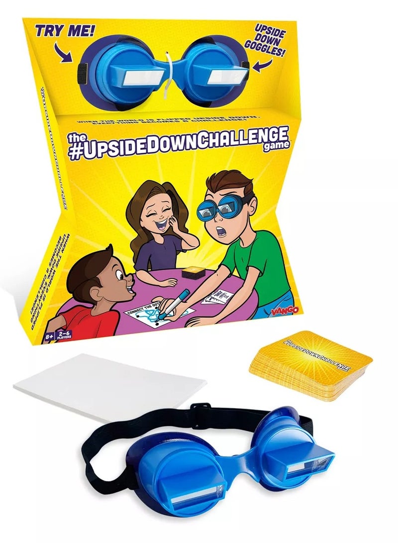 Vango UpsideDownChallenge Game for Family & Kids - Complete Fun Challenges with Upside Down Goggles - Image 1