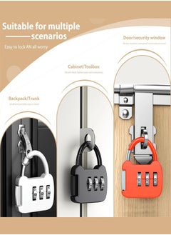 Generic 7 Pcs Luggage Combination Locks, 3 Digit Combinations Padlock Safe Cipher Lock Mini Combination Lock Resettable Number Lock for Lockers Suitcases Luggage Briefcases Computer Bags  - Image 3