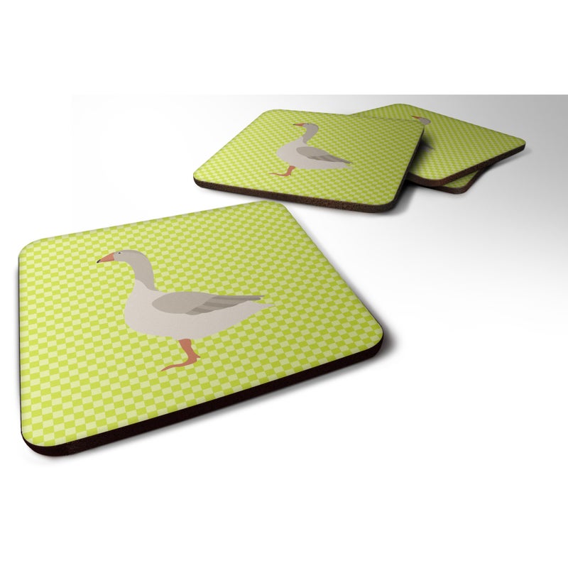 Caroline's Treasures ""Caroline's Treasures Steinbacher Goose Green Decorative Coasters  3.5""""  Multicolor"" 