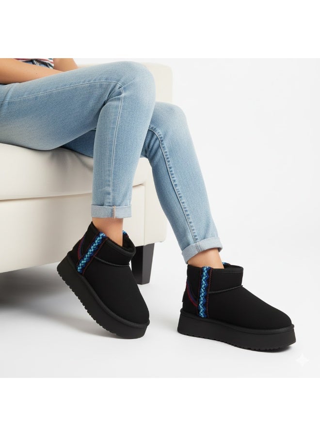 Comfortable and stylish women's lined winter boots - available in various sizes and colors - Image 1