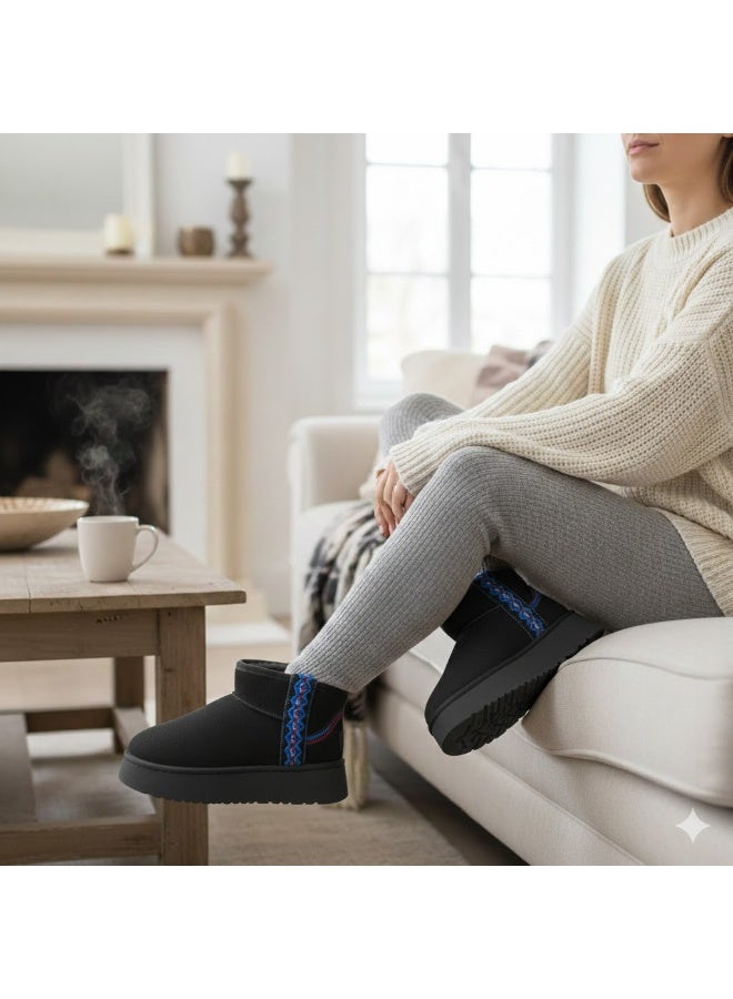 Comfortable and stylish women's lined winter boots - available in various sizes and colors - Image 4