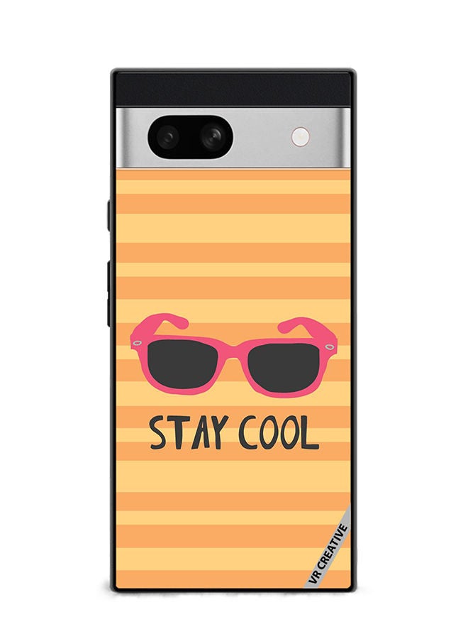 VR CREATIVE Protective Case Cover For Google Pixel 7a Stay Cool Design Multicolour - Image 1