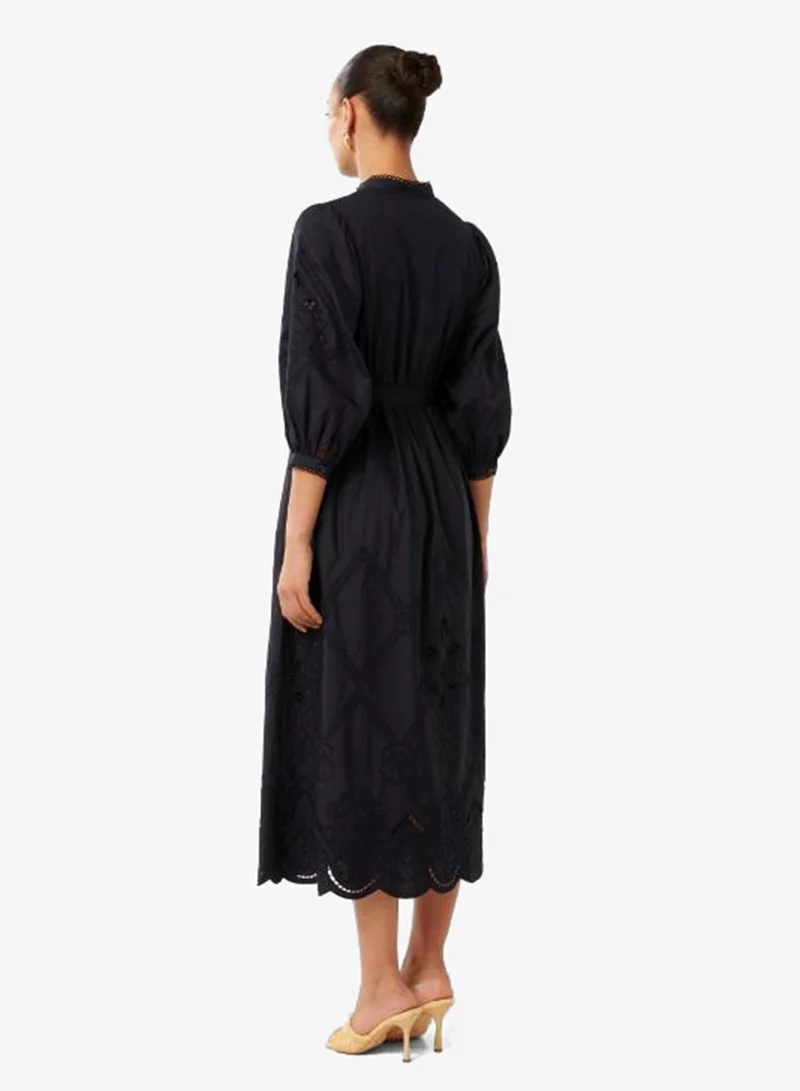 forever new Aisha Broderie Puff Sleeve Midi Dress