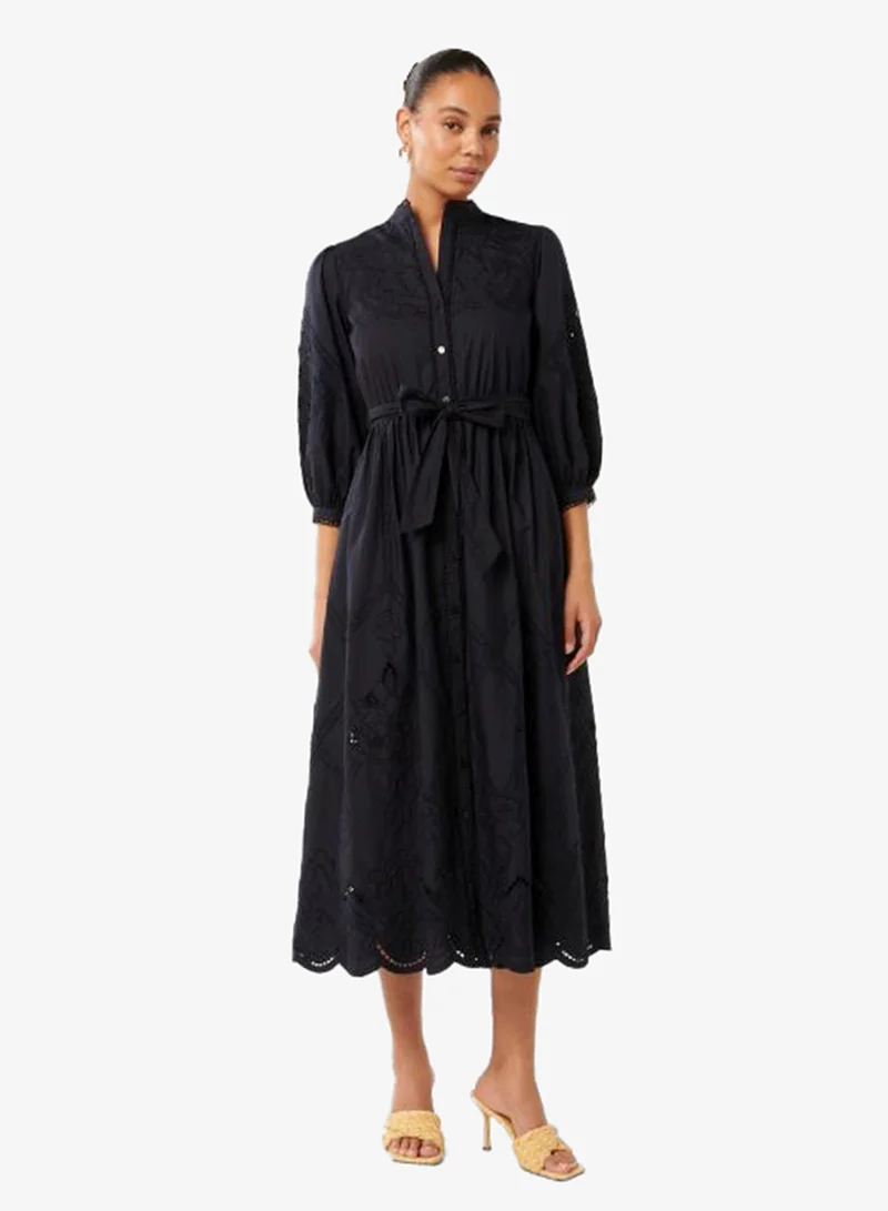 forever new Aisha Broderie Puff Sleeve Midi Dress