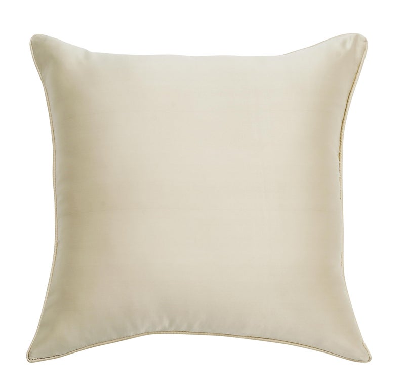 RD TREND® Satin Cushion Covers 16 Inch x 16 Inch | Decorative Throw Pillows for Sofa, Couch, Living Room, Home Décor Cushion Cover Set of 5 (Beige) - Image 3