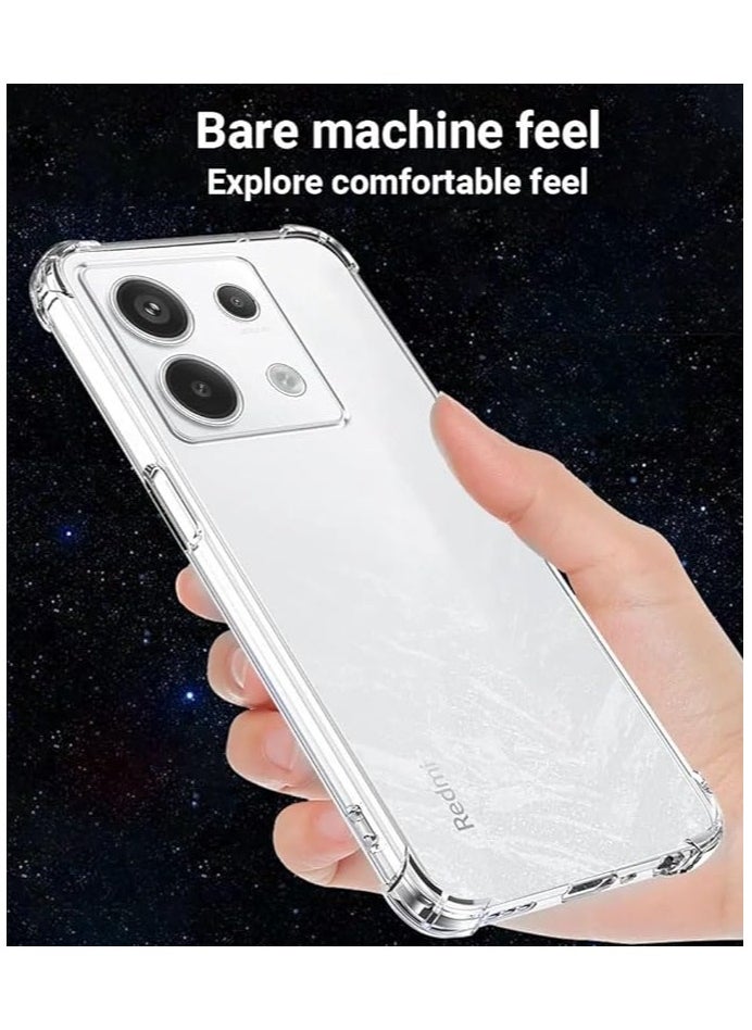 Generic Xiaomi Redmi Note 13 5G Clear Case Cover Soft TPU Silicone Case Shock Protective Cover with Camera Protection Designed for Xiaomi Redmi Note 13 5G Clear  - Image 3