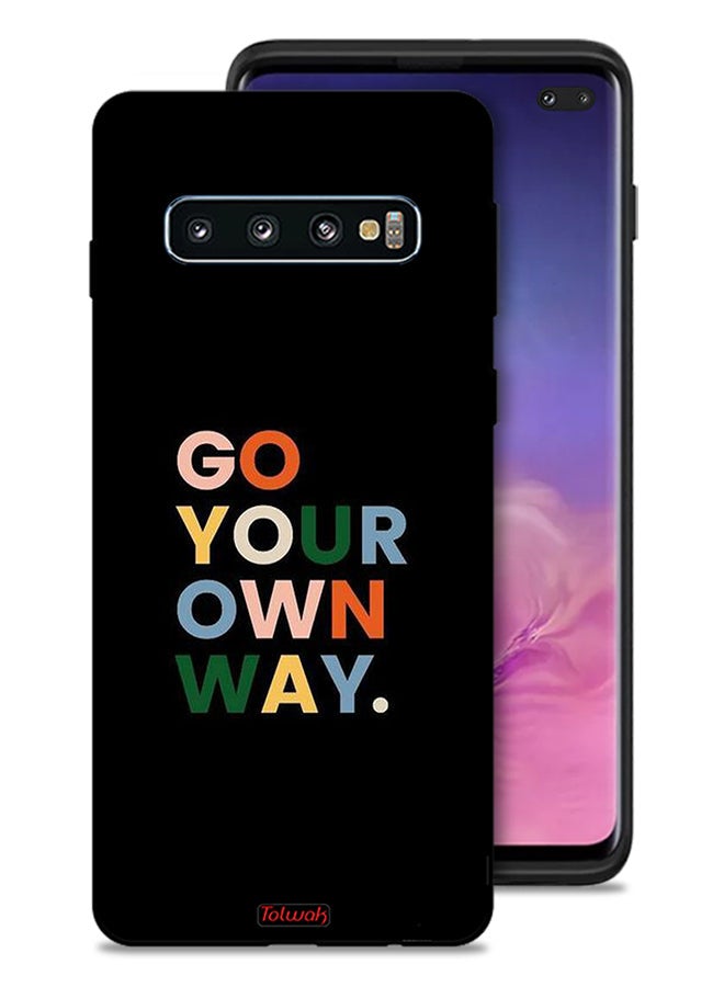 Tolwak Samsung Galaxy S10 Plus Protective Case Cover Go Your Own Way - Image 1
