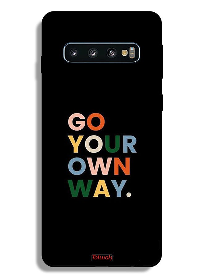 Tolwak Samsung Galaxy S10 Plus Protective Case Cover Go Your Own Way - Image 2