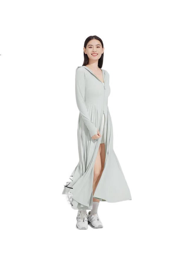 VVC Sun Protection Clothing For Women, Uv-Resistant, Breathable, Full-Body Sun Protection, Cool-Feeling Travel Jacket, Quiet Gray - Image 2