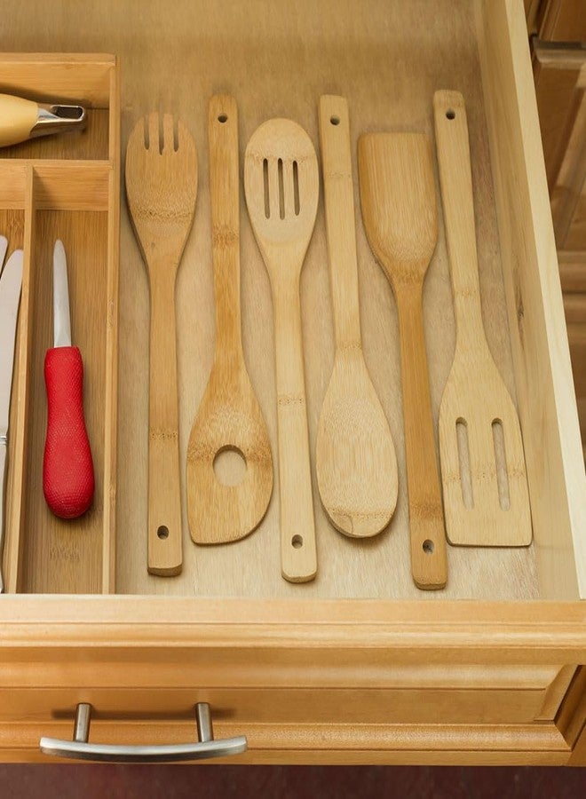 Home Basics 6 Piece Bamboo Kitchen Cutlery Tool Set - Image 3