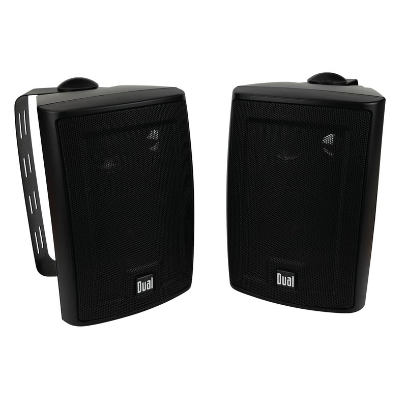 Dual Electronics LU43PB 3-Way High Performance Outdoor Indoor Speakers with Powerful Bass pair, Bluetooth - Image 1