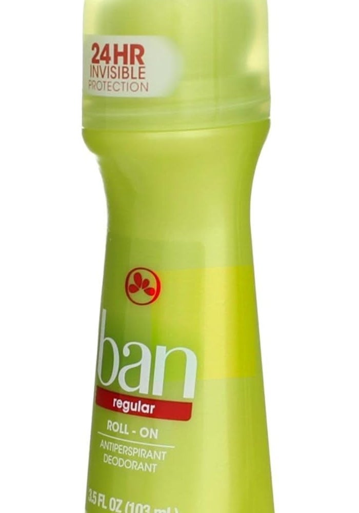 Ban Regular Roll-On Antiperspirant Deodorant 3.5 Ounce (103ml) - 3 Pack - Image 5