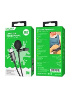 KAKUSIGA Auto-sync wired clip-on lavalier microphone with Type-C port  - Image 2