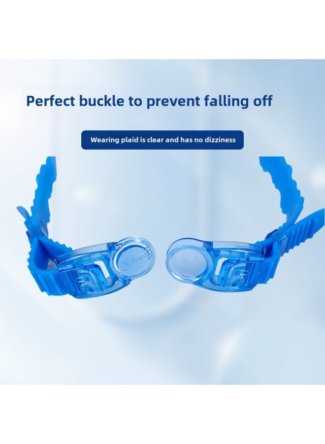 Generic HD Children's Swimming Goggles Big Frame Swimming Glasses Boys And Girls Professional Diving Goggles Swimming Cap Set Equipment Waterproof Anti-fog-Color:Color Mixing - Image 5