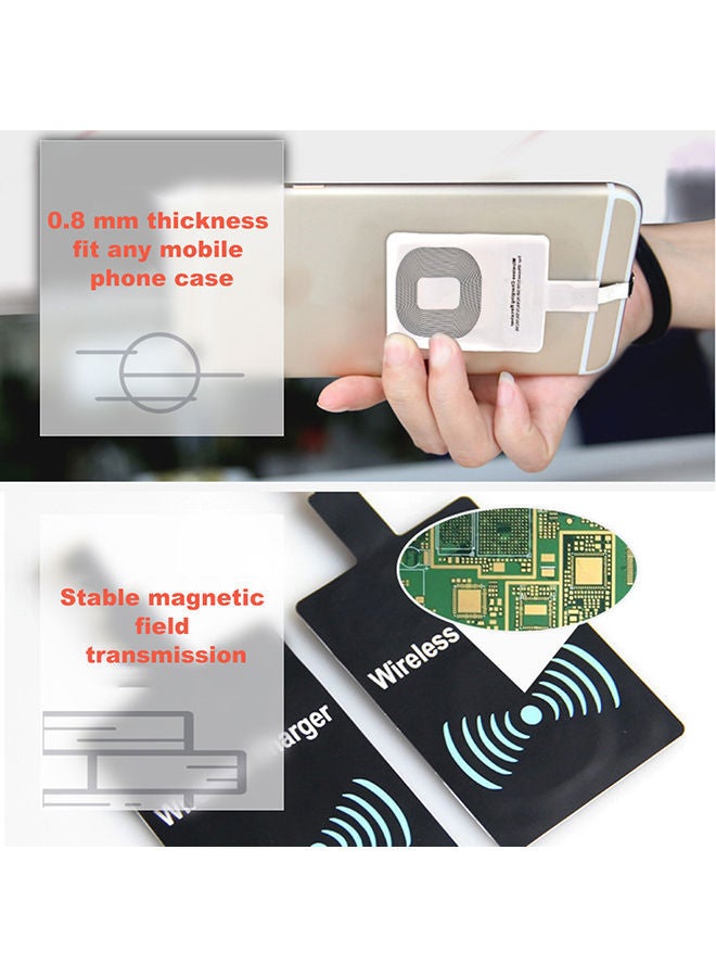 نيبمينينت جهاز استقبال مزود بتقنية الشحن اللاسلكي QI لأجهزة أندرويد أسود - Image 2