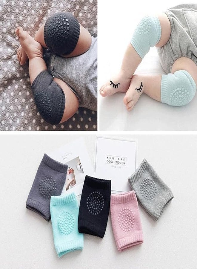 OffyBird 2 Pair Baby Elbow Pads & Knee Pads for Crawling - Anti-Slip Toddler Knee Protectors with Soft Breathable Comfort for Infants Learning to Crawl (Multicolor) - Image 5