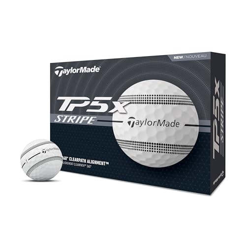 TaylorMade كرات جولف تايلور ميد 2024 TP5X سترايب، 12 كرة جولف - Image 1