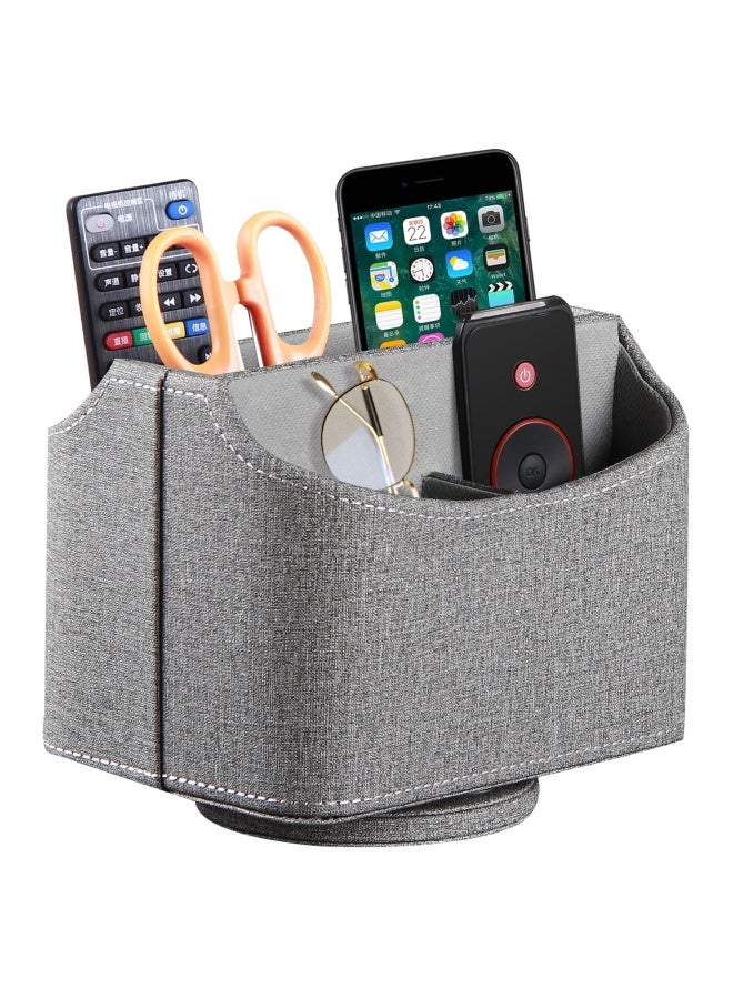 PUSU حامل جهاز التحكم عن بُعد من بوسو 360 درجة قابل للدوران لحامل الطاولة، حامل جهاز التحكم عن بُعد للتلفاز، لوازم المكتب، منظم سطح المكتب، صندوق تخزين دوار للأقلام، البريد، الهاتف، DVD، Blu-Ray، مشغل الوسائط، وحدات التحكم في السخان - Image 1