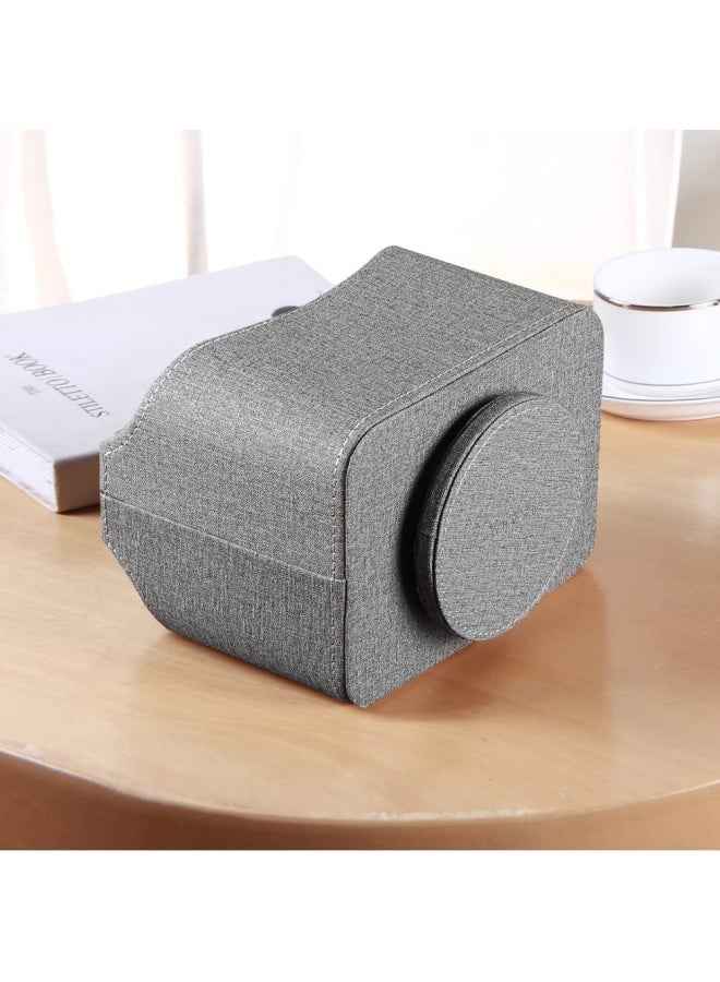 PUSU حامل جهاز التحكم عن بُعد من بوسو 360 درجة قابل للدوران لحامل الطاولة، حامل جهاز التحكم عن بُعد للتلفاز، لوازم المكتب، منظم سطح المكتب، صندوق تخزين دوار للأقلام، البريد، الهاتف، DVD، Blu-Ray، مشغل الوسائط، وحدات التحكم في السخان - Image 4