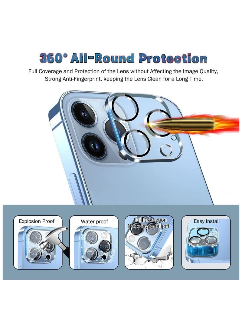 Raxoom [1+2+2] Case for iPhone 14 Pro, 2 Pcs Tempered Glass Screen Protector + 2 Pcs Lens Protector, Shockproof, Anti-Scratches for iPhone 14 Pro - Image 2