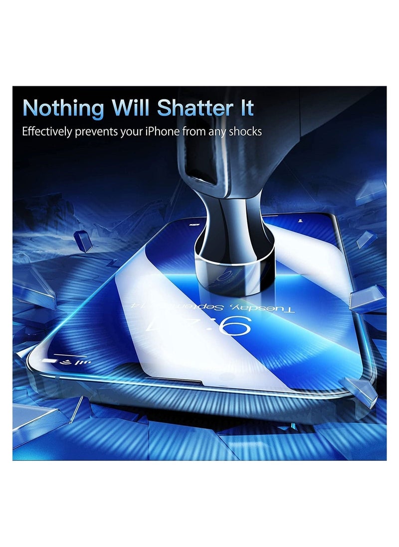 Raxoom [1+2+2] Case for iPhone 14 Pro, 2 Pcs Tempered Glass Screen Protector + 2 Pcs Lens Protector, Shockproof, Anti-Scratches for iPhone 14 Pro - Image 3