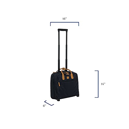 Bric's X-Bag/X-Travel 2.0 - Pilot Bag - Rolling Carry On Luggage - Business - 14 x 15.5-Inch Luggage Laptop Bag, Black - Image 3