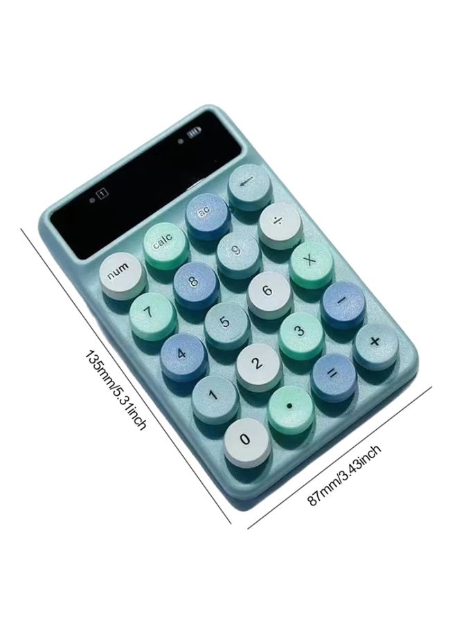 BURAQ Q3 2.4G Mini Wireless Office Digital Keyboard Cash Register Financial Accounting Password Keypad(Black)  - Image 3