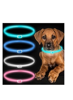 Calming Collar for Dogs, 4 Pcs Anxiety Relief Dog Pheromone Collar, Puppy or Stress, 25 Inch Adjustable Relaxing Comfortable Small Medium Large