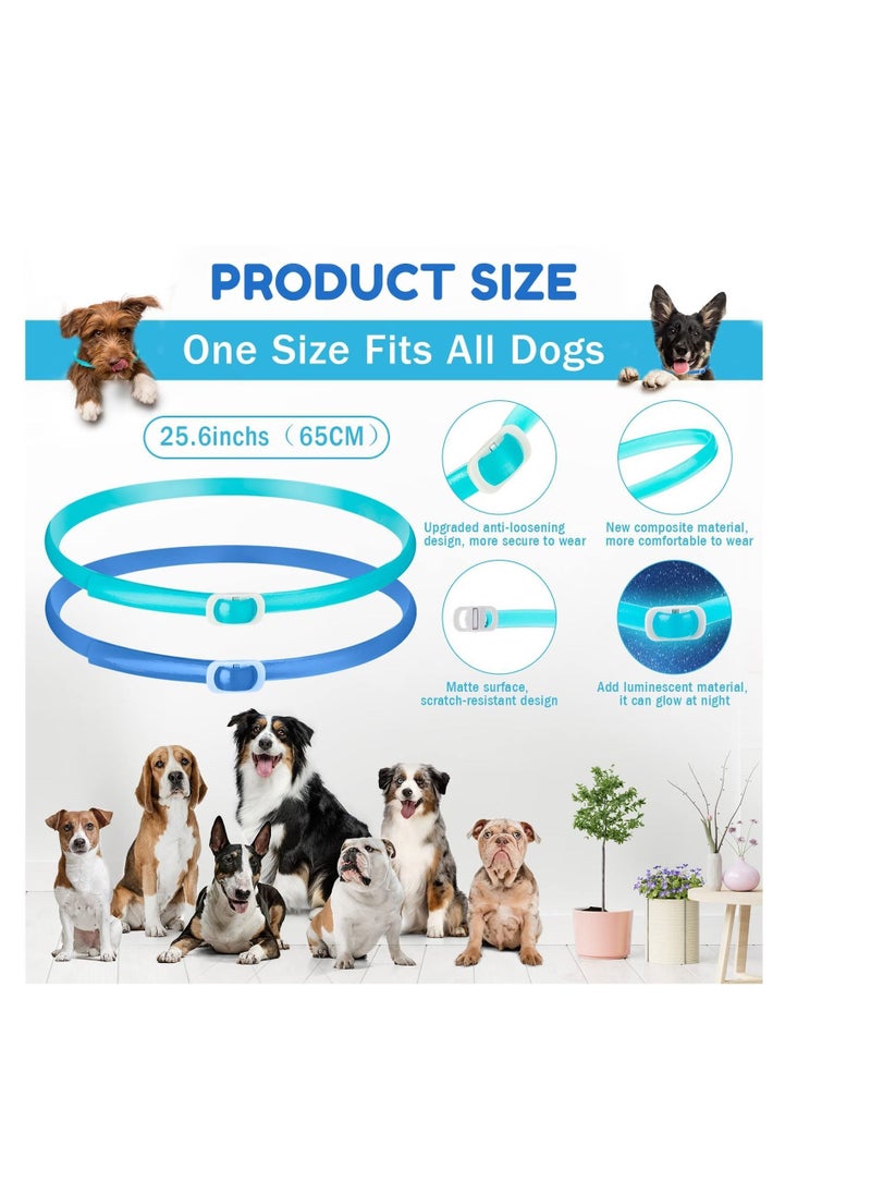 Y&D - Calming Collar for Dogs, 4 Pcs Anxiety Relief Dog Pheromone Collar, Puppy or Stress, 25 Inch Adjustable Relaxing Comfortable Small Medium Large - Image 1