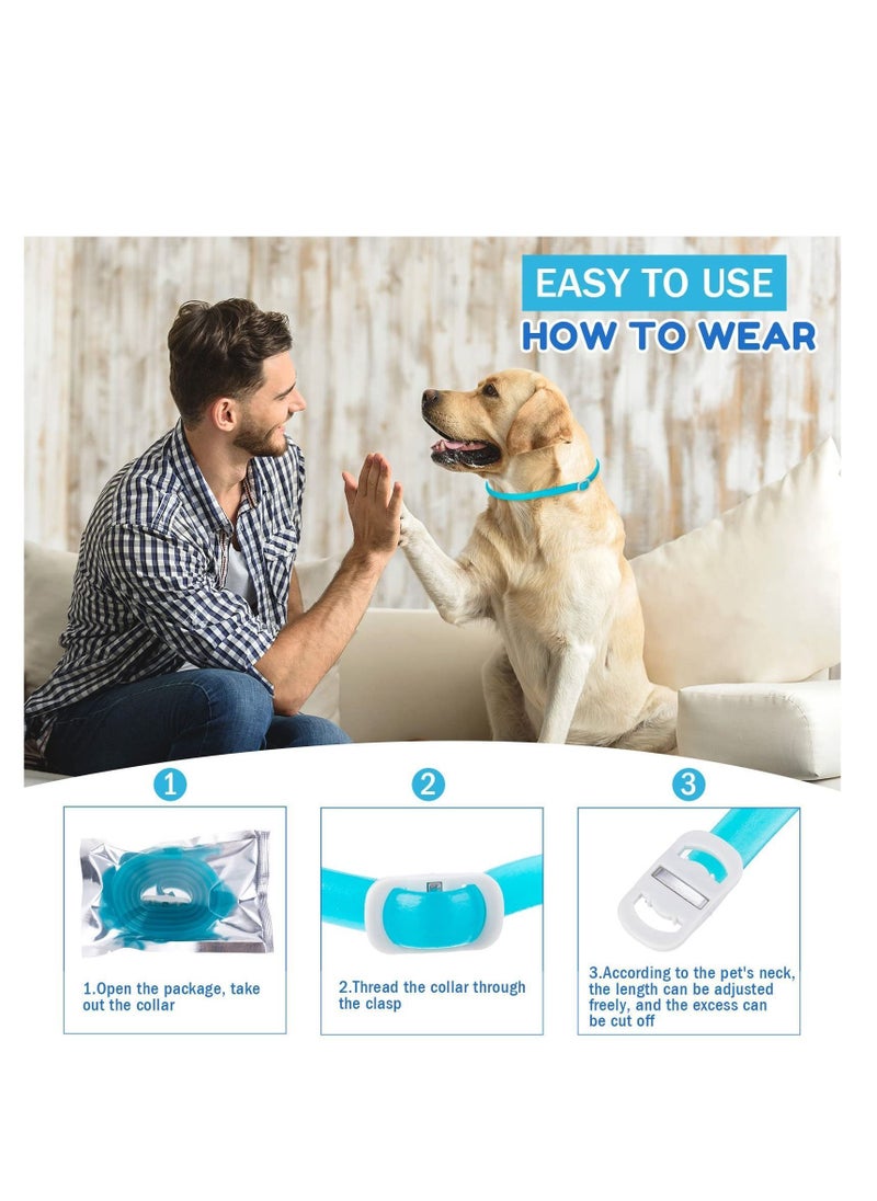 Y&D - Calming Collar for Dogs, 4 Pcs Anxiety Relief Dog Pheromone Collar, Puppy or Stress, 25 Inch Adjustable Relaxing Comfortable Small Medium Large - Image 1