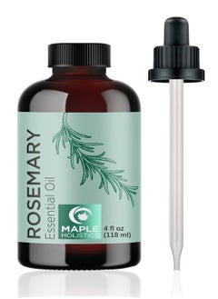 Rosemary Essential Oil, Pure Rosemary Oil for Hair Growth, All Natural Multi Used Hair Care Serum, for Hair Skin and Nails Refreshing Aromatherapy Oil 118ml