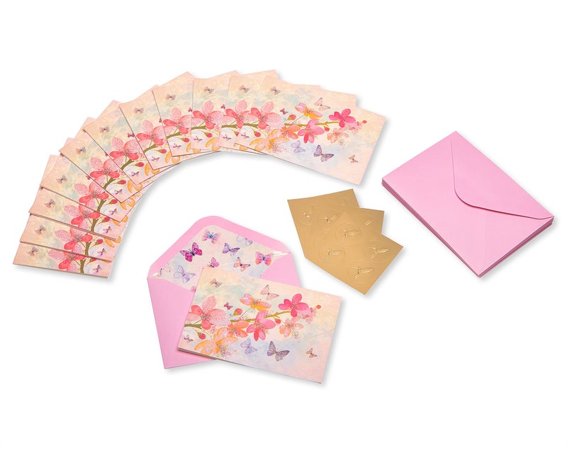 Papyrus Blank Cards with Envelopes, Blossoms (12-Count) - Image 2