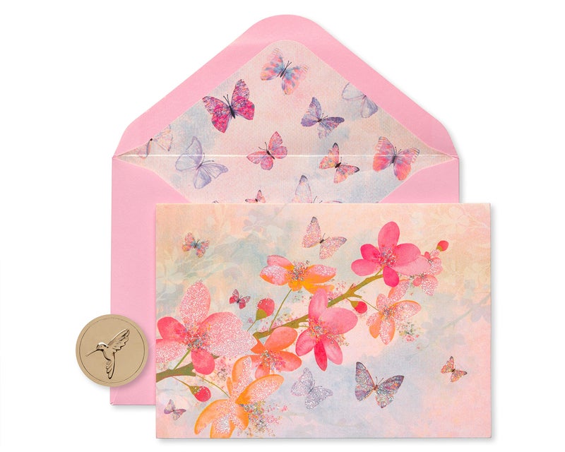 Papyrus Blank Cards with Envelopes, Blossoms (12-Count) - Image 1