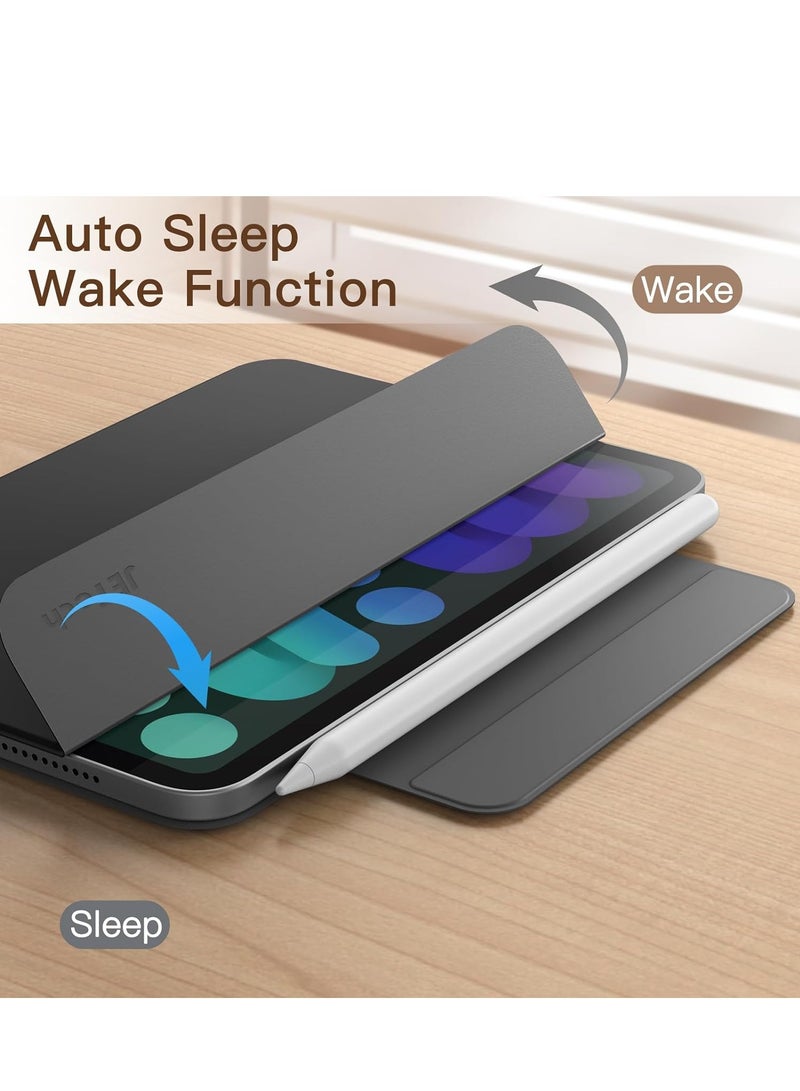 جي تيك حافظة مغناطيسية لجهاز ايباد ميني 6 غطاء ذكي نحيف باللون الأسود - Image 4