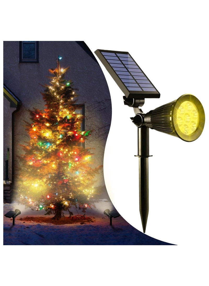 HUA QIANG WANG - Solar Garden Lamps, Outdoor Waterproof Solar Powered Spot Lights Adjustable Auto On/Off, LED Wall Lights for Patio, Corridor, Patio and Pool Area - Image 1