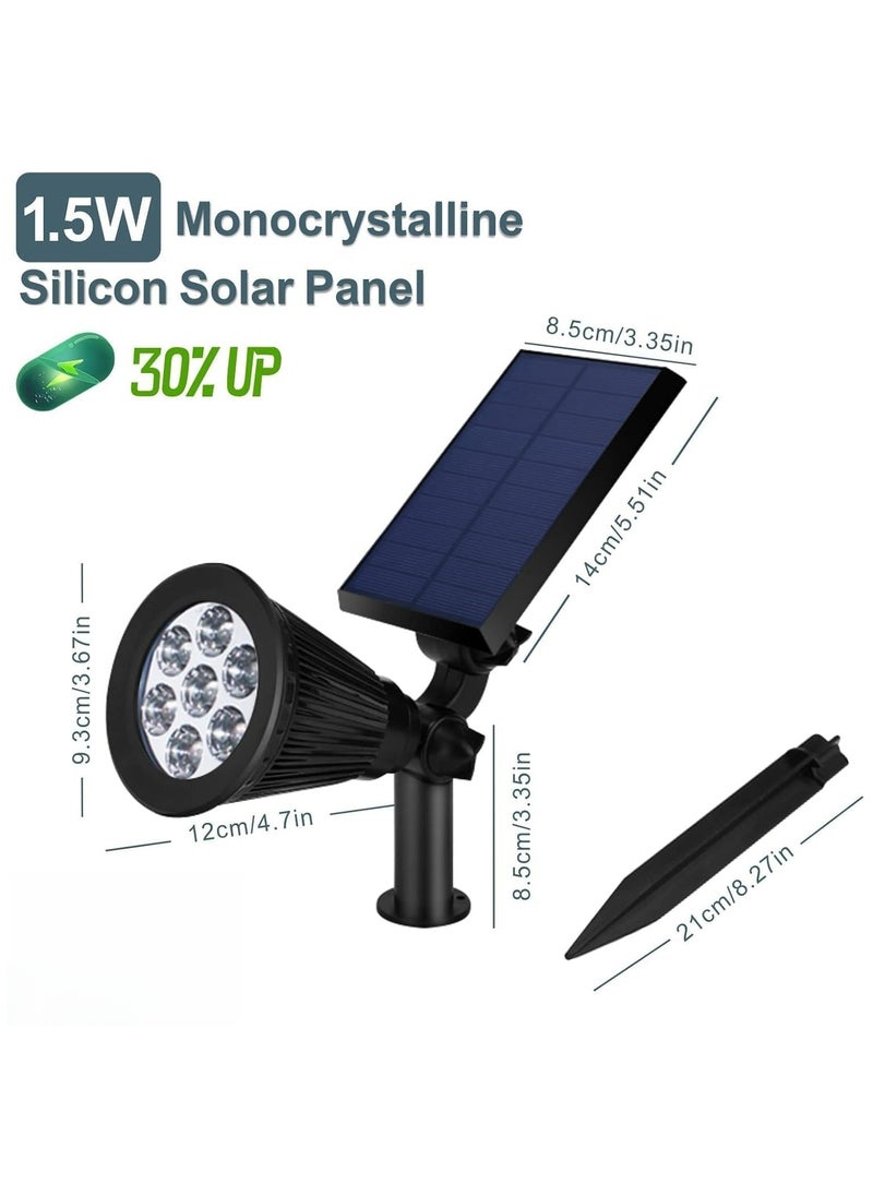 HUA QIANG WANG - Solar Garden Lamps, Outdoor Waterproof Solar Powered Spot Lights Adjustable Auto On/Off, LED Wall Lights for Patio, Corridor, Patio and Pool Area - Image 1