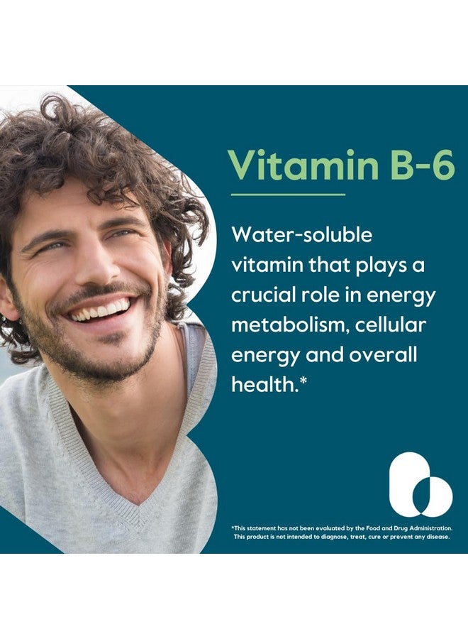 BESTVITE Vitamin B-6 200mg (120 Vegetarian Capsules) - No Stearates - No Flow Agents - Vegan - Non GMO - Gluten Free - Image 4