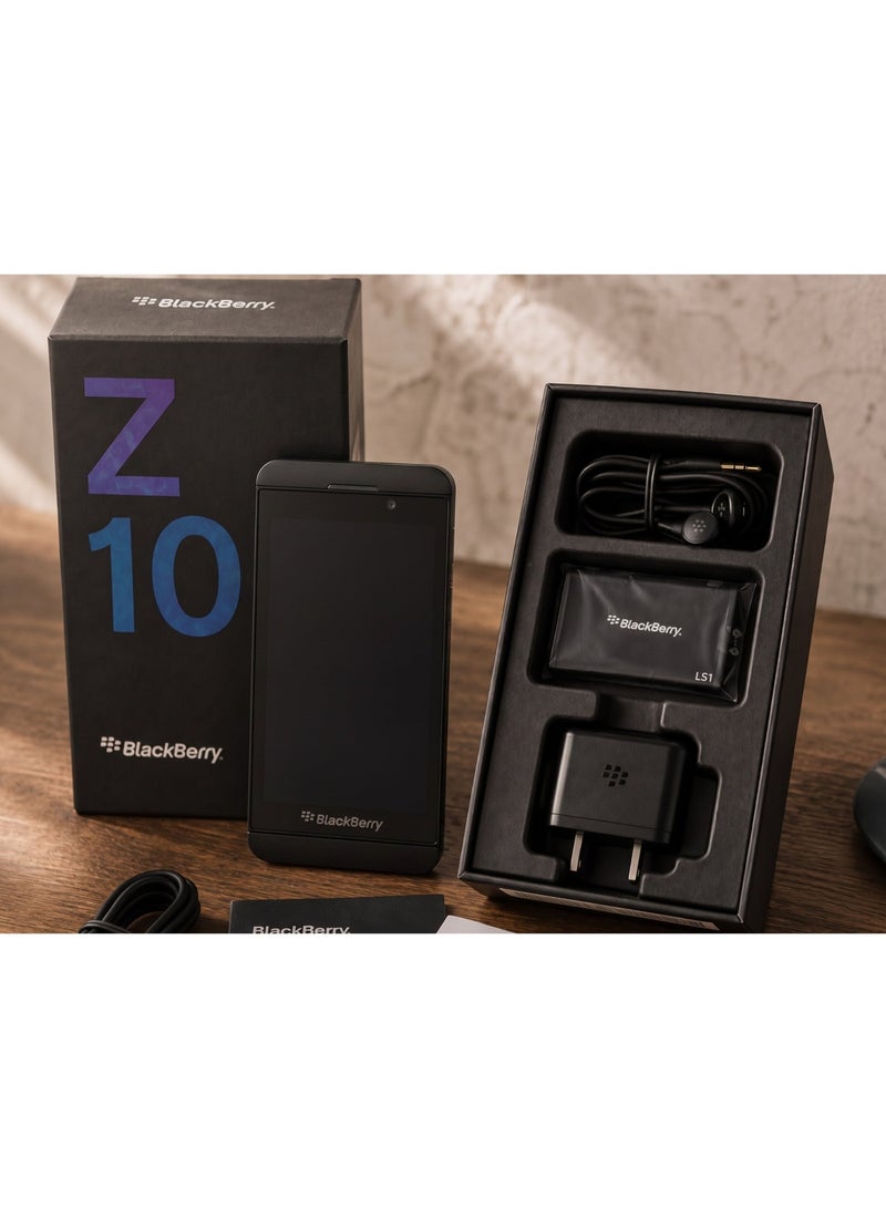 بلاك بيري هاتف ذكي بلاك بيري Z10، سعة تخزين 16 جيجابايت، 2 جيجابايت رام، شبكة 4G LTE، شريحة واحدة، أسود - Image 3