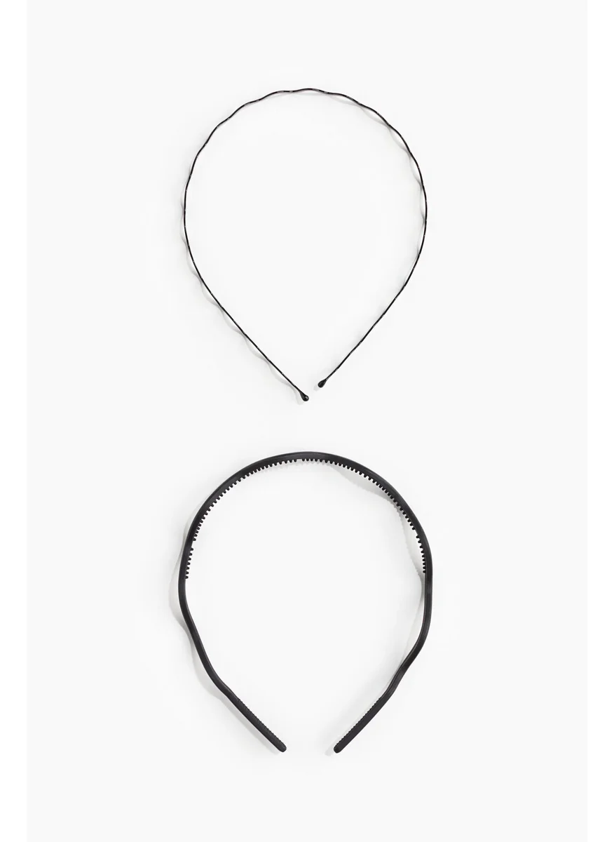 H&M 2-Pack Wavy Alice Bands