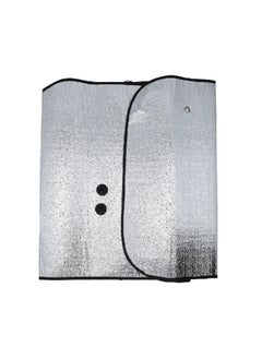 AUTOSMART Standard 2-Side Silver Foam Car Sunshade Silver 24 x 58 Inch 114710A  - Image 1