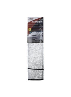 AUTOSMART Standard 2-Side Silver Foam Car Sunshade Silver 24 x 58 Inch 114710A  - Image 2