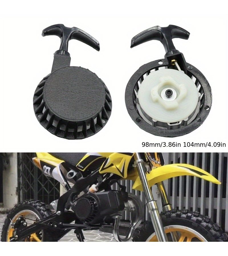 104mm Hand Puller For 47cc 49cc Dirt Bike ATV Mini Quad Starter Engine - Image 1