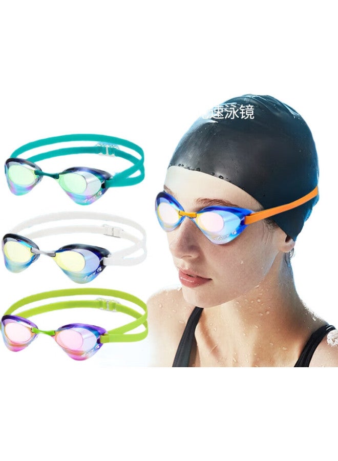 View Competitive Swimming Goggles, View Anti-Fog Coated, For Men And Women, Professional Swimming Competition, Small Shell V121Cblbl - Image 2